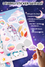 Büyülü Unicorn Rüyası Sticker Yaprakları Seti</span>