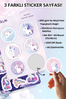 Işıltılı Unicornlar Sticker Yaprakları Seti </span>