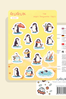 Sevimli Penguen Maceraları Sticker Yaprakları Seti</span>