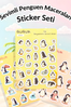 Sevimli Penguen Maceraları Sticker Yaprakları Seti