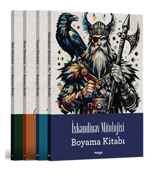 Maya Mitoloji Boyama Seti - 4 Kitap 