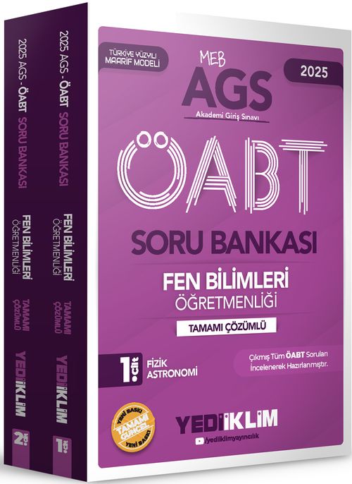  2025 MEBS AGS ÖABT Fen Bilimleri Öğretmenliği Konu Anlatımı (2 Cilt)
