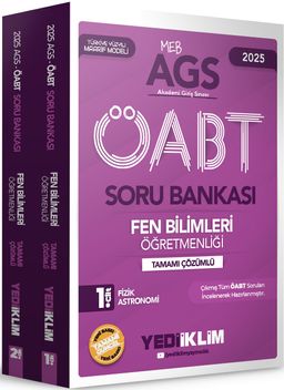 2025 MEBS AGS ÖABT Fen Bilimleri Öğretmenliği Tamamı Çözümlü Soru Bankası (2 Cilt)