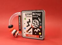 Siyah Beyaz Çıngıraklı Kitaplar & Kelimeler