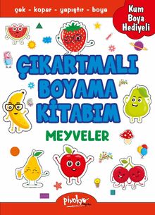 Çıkartmalı Boyama  Kitabım - Meyveler