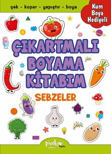 Çıkartmalı Boyama Kitabım - Sebzeler