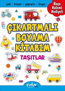 Çıkartmalı Boyama Kitabım - Taşıtlar