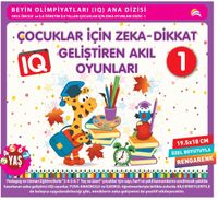 Çocuklar İçin  Zeka - Dikkat Geliştiren  Akıl Oyunları 1 (3-4-5-6-7 Yaş Ve Üzeri)