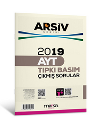 2019 AYT ARŞİV SERİSİ Tıpkı Basım Çıkmış Sorular  Tamamı Video Çözümlü
