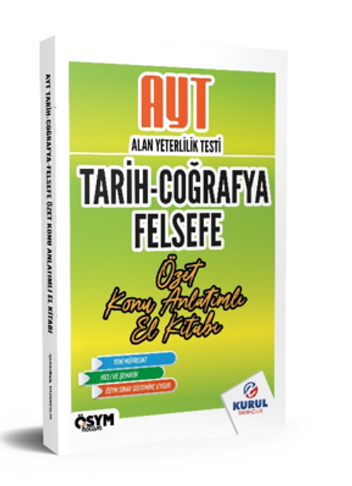 AYT Tarih Coğrafya Felsefe Özet Konu Anlatımlı El Kitabı