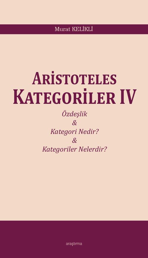 Aristoteles Kategoriler IV