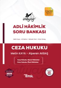 İmtiyaz Ceza Hukuku (Genel Hükümler - Özel Hükümler)  Soru Bankası