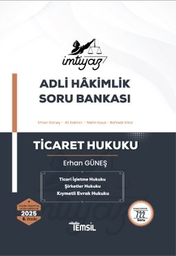 İmtiyaz Adli Hakimlik Soru Bankası Ticaret Hukuku 