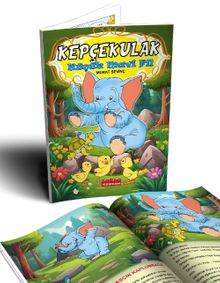 Kepçekulak Küçük Mavi Fil (Renkli Resimli) 1 ve 2. Sınıflara