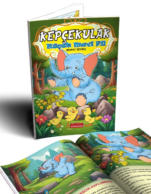 Kepçekulak Küçük Mavi Fil (Renkli Resimli) 1 ve 2. Sınıflara