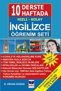 10 Derste 10 Haftada Hızlı Kolay İngilizce Öğrenim Seti