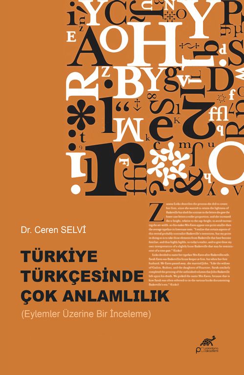 Türkiye Türkçesinde Çok Anlamlılık (Eylemler Üzerine Bir İnceleme) 