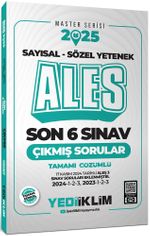 2025 ALES Master Serisi Sayısal - Sözel Yetenek Tamamı Çözümlü Son 6 Sınav Çıkmış Sorular (ALES 3 Dahil)