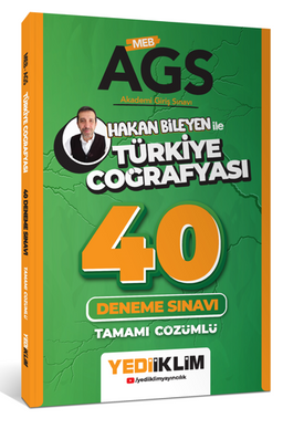 MEB AGS Hakan Bileyen ile Türkiye Coğrafyası Tamamı Çözümlü 40 Deneme Sınavı