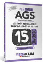 2025 MEB AGS Eğitimin Temelleri ve Türk Milli Eğitim Sistemi Tamamı Çözümlü 15 Deneme