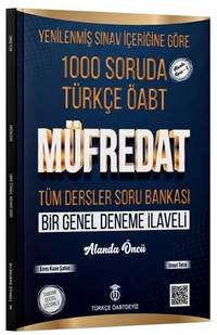 ÖABT Türkçe Öğretmenliği Müfredat Soru Bankası Çözümlü