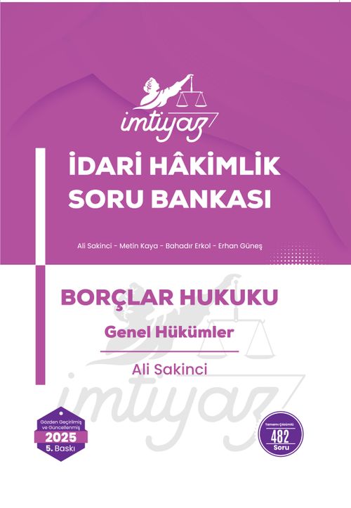 İmtiyaz İdari Hakimlik Soru Bankası Borçlar Hukuku 