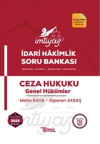 İmtiyaz İdari Hakimlik Soru Bankasi Ceza Hukuku - Genel Hükümler