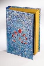 Kitap Şeklinde Ahşap Hediye Kutu - Çini Desen