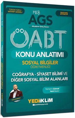 2025 MEB AGS ÖABT Sosyal Bilgiler Öğretmenliği Coğrafya Siyaset Bilimi ve Diğer Sosyal Bilim Alanları Konu Anlatımı