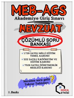 MEB-AGS Mevzuat Soru Bankası Çözümlü 