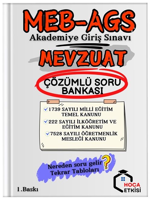 MEB-AGS Mevzuat Soru Bankası Çözümlü 