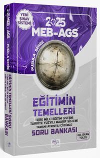 2025 MEB-AGS Eğitimin Temelleri Soru Bankası Çözümlü Pusula Serisi 