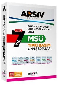 Son 7 Yıl MSÜ Arşiv Serisi Tıpkı Basım Fasikül Fasikül Çıkmış Sorular Tamamı Video Çözümlü