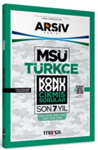 MSÜ Türkçe Konu Konu Çıkmış Sorular Son 7 Yıl