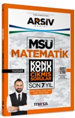MSÜ Matematik Konu Konu Çıkmış Sorular Son 7 Yıl
