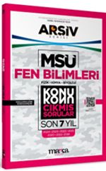 MSÜ Fen Bilimleri Konu Konu Çıkmış Sorular Son 7 Yıl