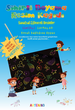 Sihirli Boyama Kağıdı 3 Sihirli Sayfa + 1 Ahşap Kalem