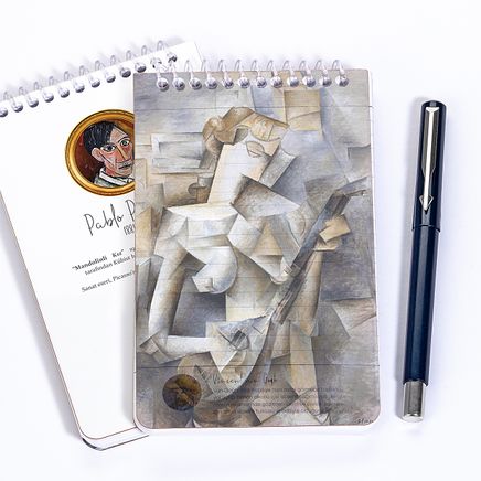 Bookinzi Saydam Bloknot - Sanat Serisi - Mandolinli Kız - Pablo Picasso 