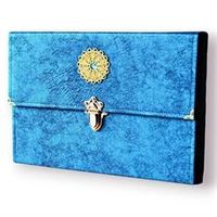 Kur'an-ı Kerim 30 Cüz Hatim Seti Bilgisayar Hatlı Cami Boy (Çantalı Mavi Renk)