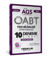 2025 MEB AGS ÖABT Fen Bilimleri Öğretmenliği Tamamı Çözümlü 10 Deneme Sınavı