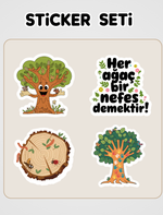 Ağaçlar / İlk Okuma Sticker Seti