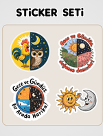 İlk Okuma - Gece ve Gündüz Sticker Seti 