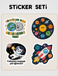 İlk Okuma - Gökbilim Sticker Seti