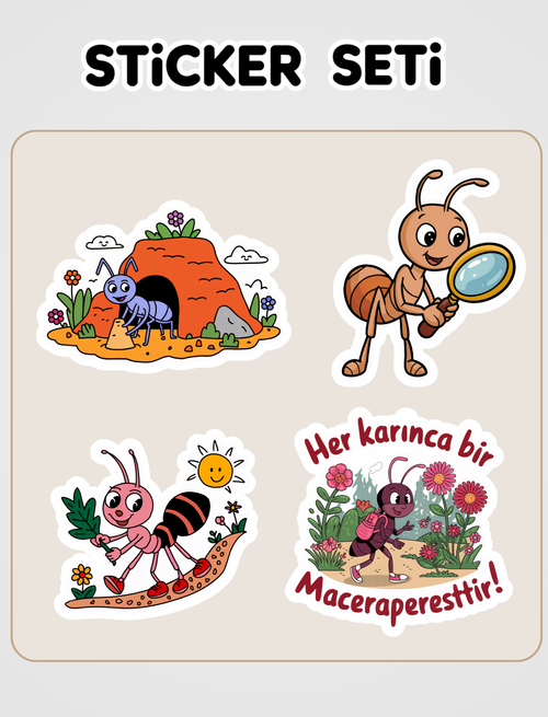 İlk Okuma - Karıncalar Sticker Seti