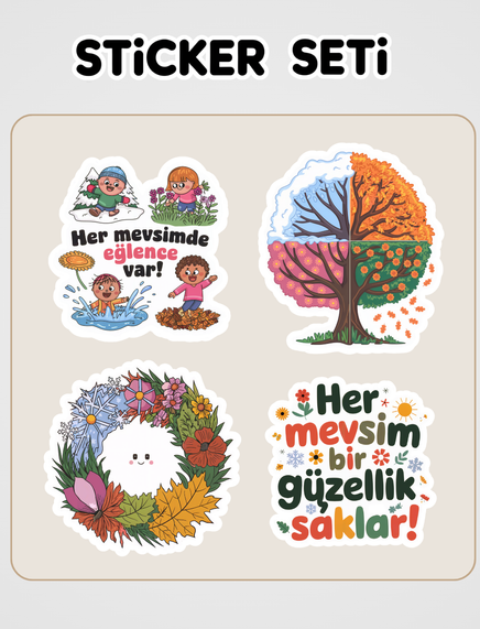İlk Okuma - Mevsimler Sticker Seti