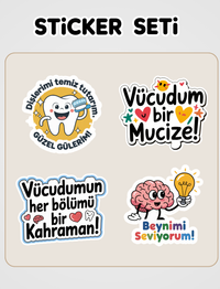 İlk Okuma - Vücudunuz Sticker Seti