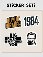 1984 Kitap Sticker Seti