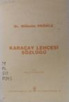 Kara&ccedil;ay Leh&ccedil;esi S&ouml;zl&uuml;ğ&uuml; / 40-C-18
