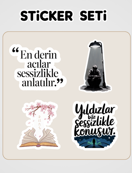 İnsanlığımı Yitirirken Sticker Seti
