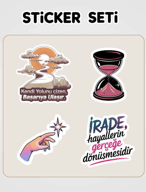 İrade Terbiyesi Sticker Seti